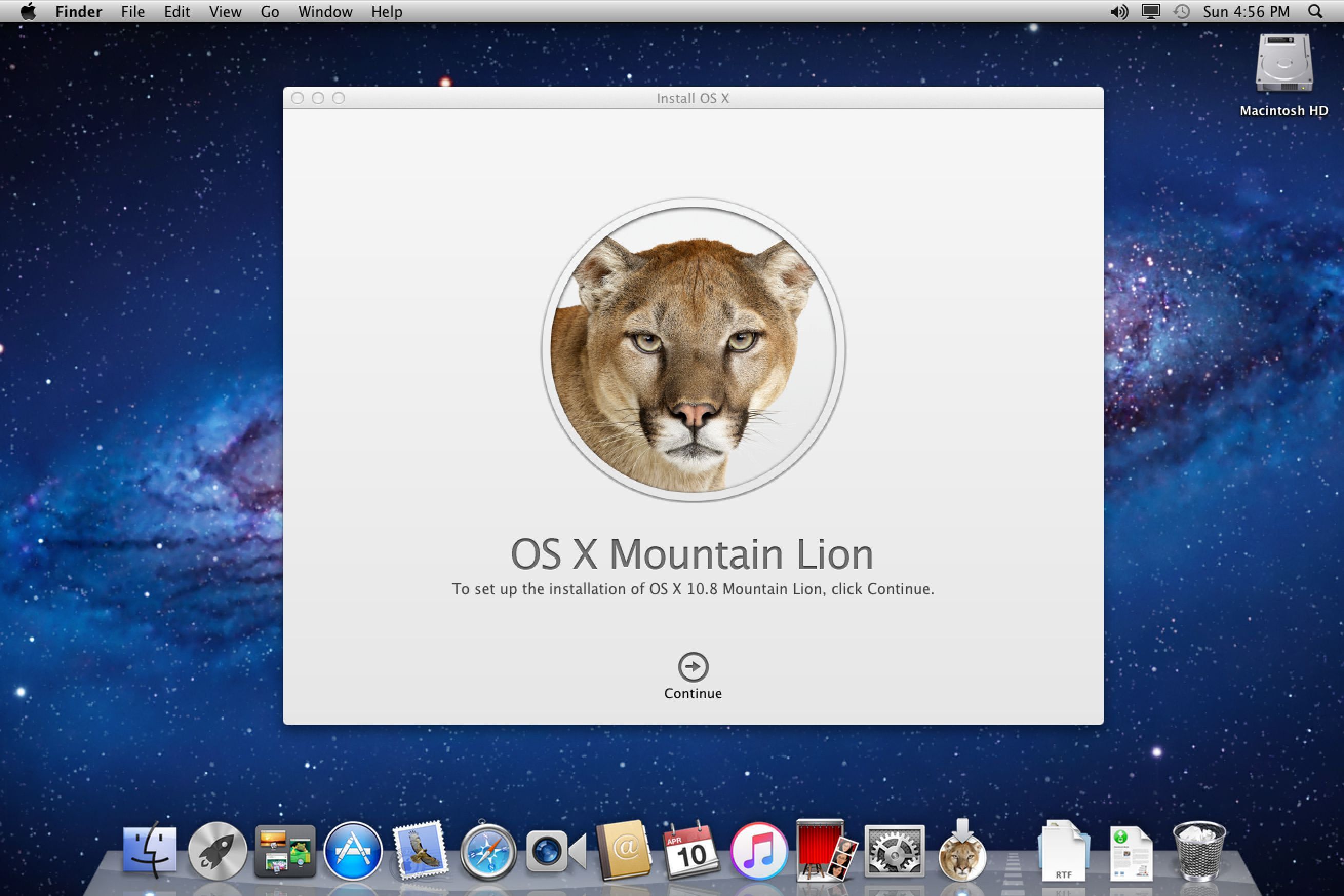 Running with the Mountain Lions (Mac OS 10.8)